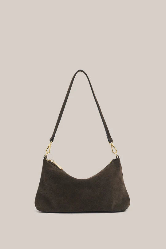 Ashley Bag in Chocolate Suede