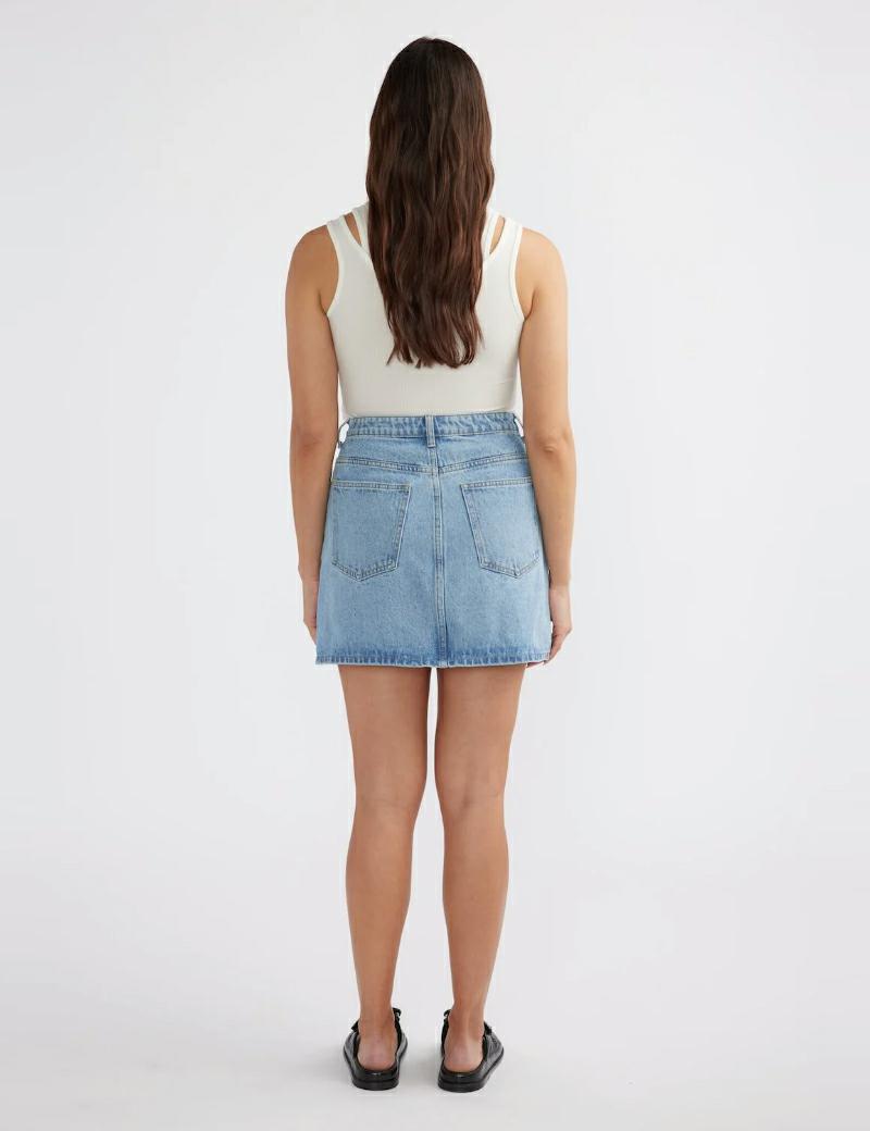 Reese Denim Mini Skirt Ena Pelly