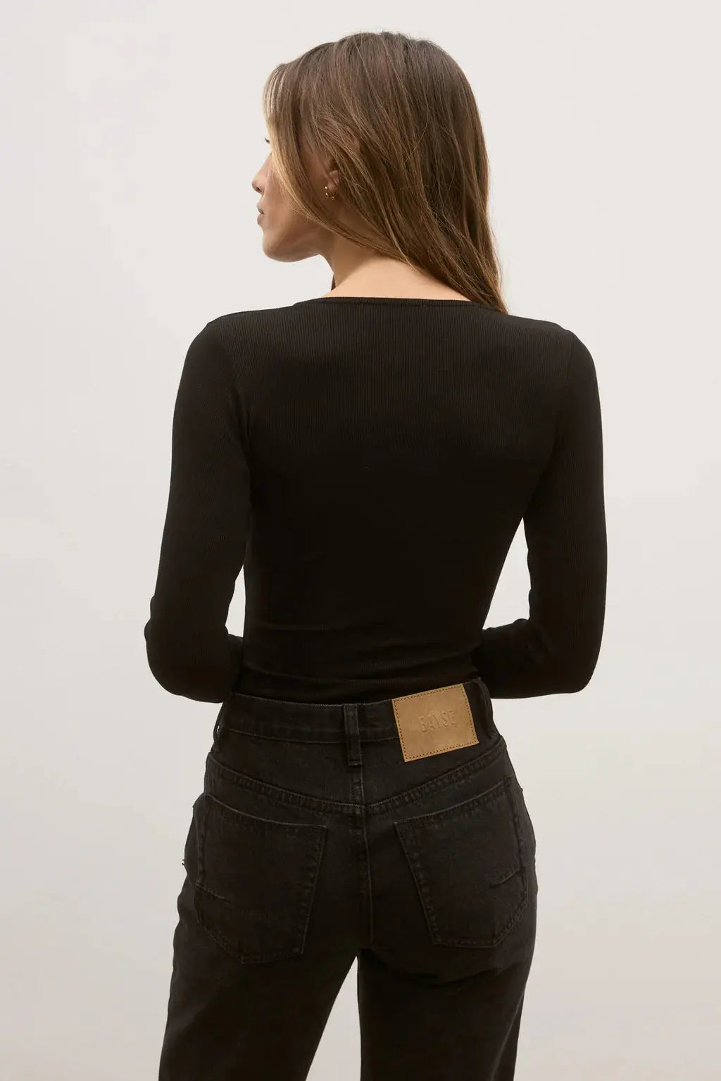 Lara Bodysuit in Black Bayse Brand