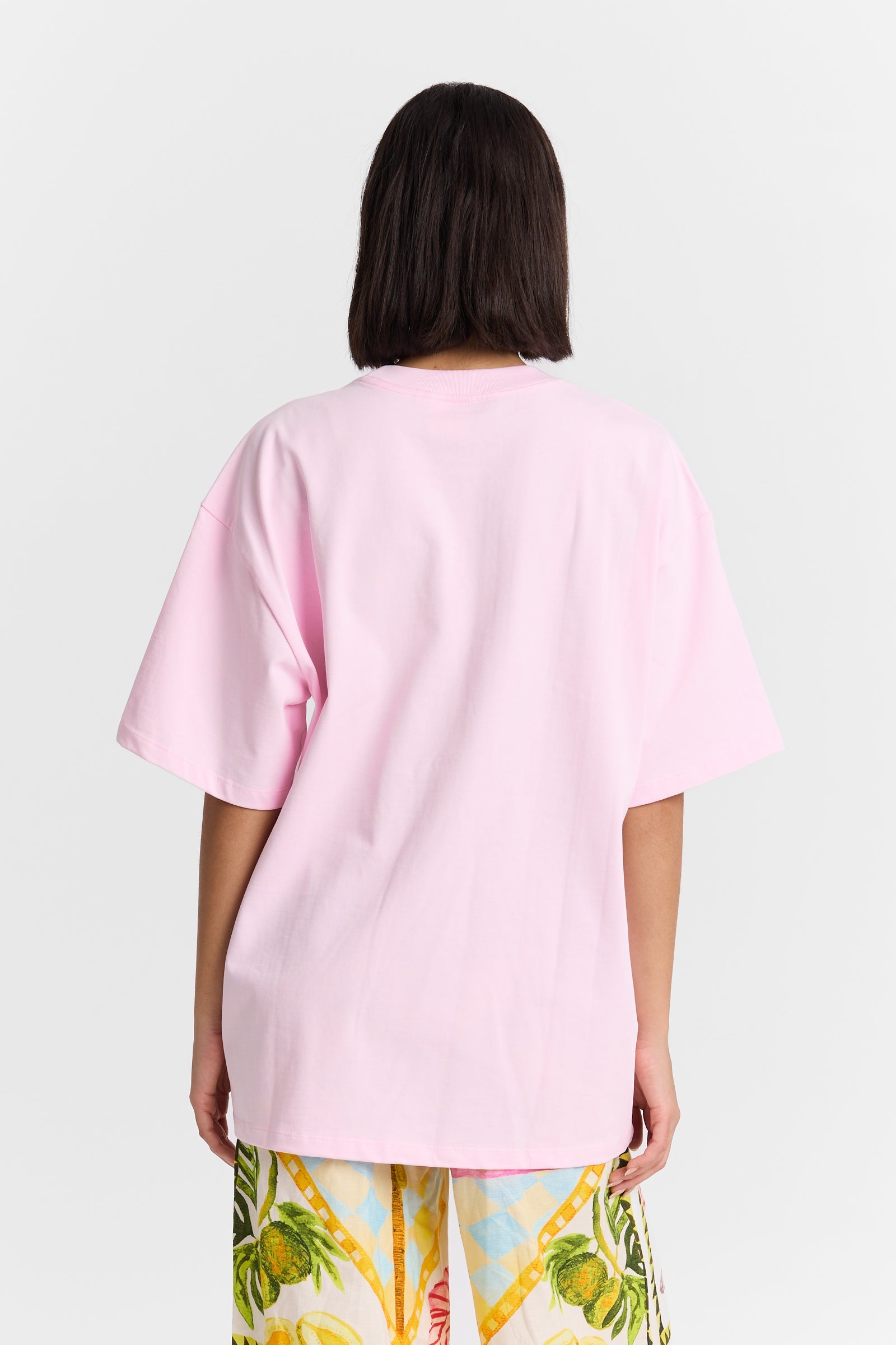 Holiday Oversized Tee in Pink Maku