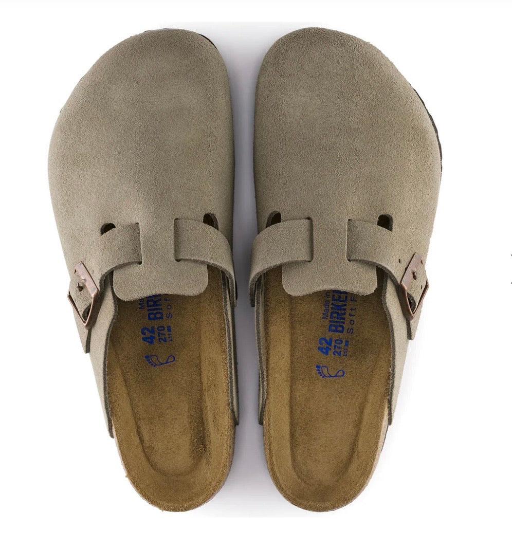 Boston SFB Taupe Suede Leather - Regular Fit Birkenstock