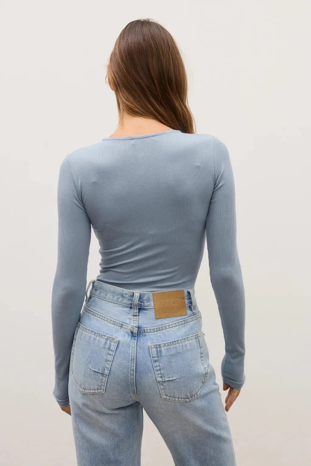 Lara Bodysuit in Blue Bayse Brand