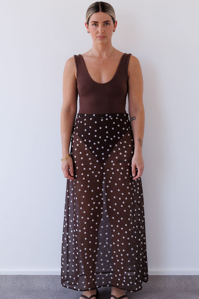 Ruby Skirt in Chocolate Mabel