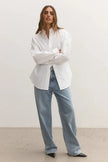 Avoca Shirt in White Bayse Brand