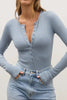 Lara Bodysuit in Blue Bayse Brand