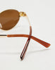 The Boston Sunglasses in Gold Luv Lou