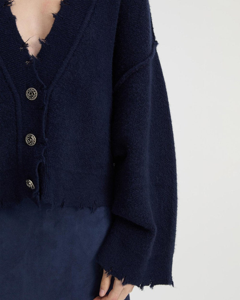 Pepa Cardigan in Navy Blanca