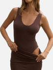Reina Bodysuit in Chocolate Bayse Brand