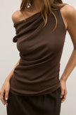 Monet Knit Top in Coffee Bayse Brand