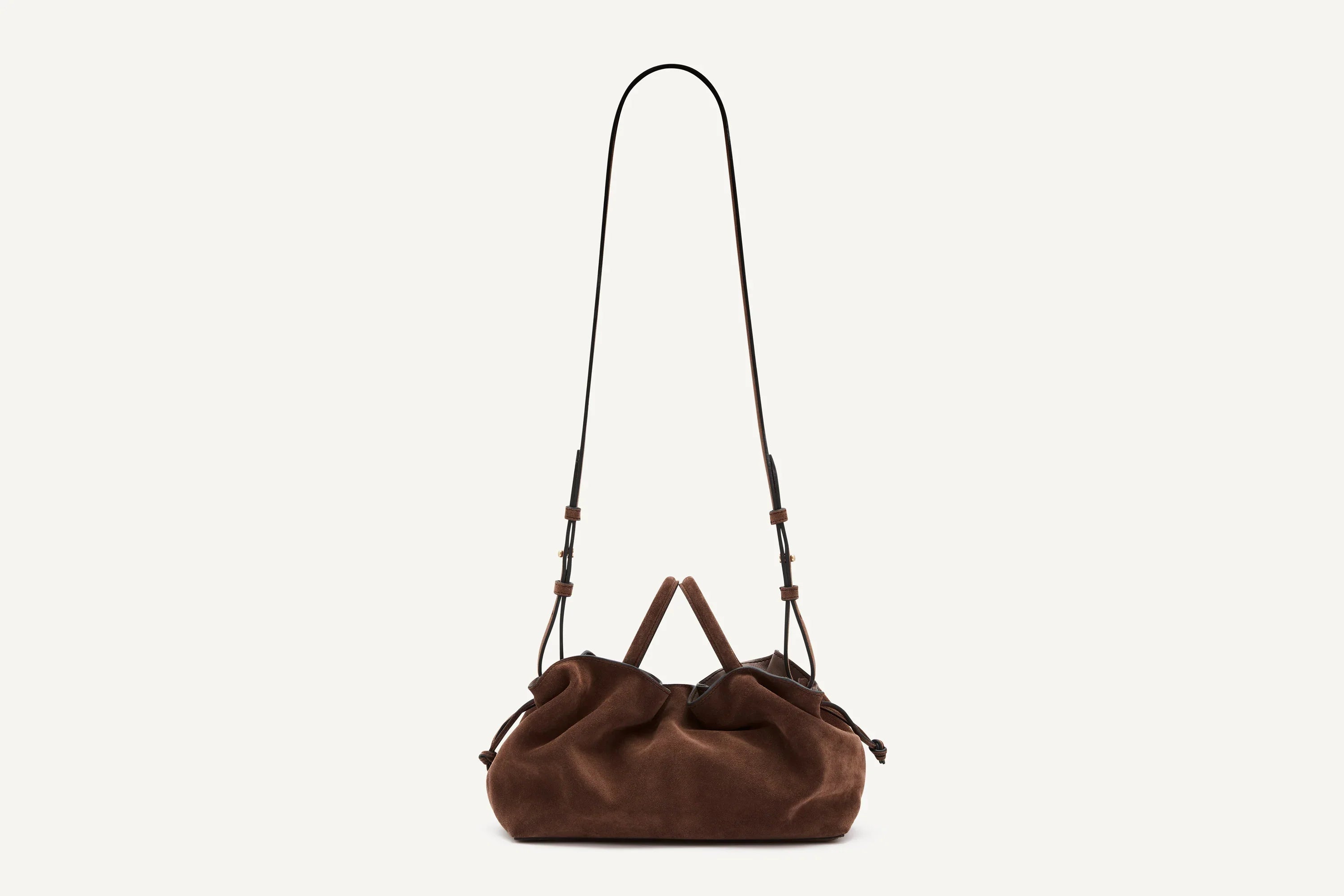 Brown Suede Mila Medium Tote Rylan