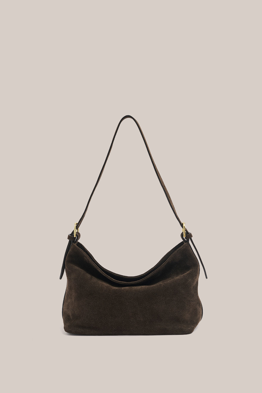 Eden Dark Chocolate Suede Bag Cloth Lifestyle Boutique