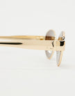 The Boston Sunglasses in Gold Luv Lou