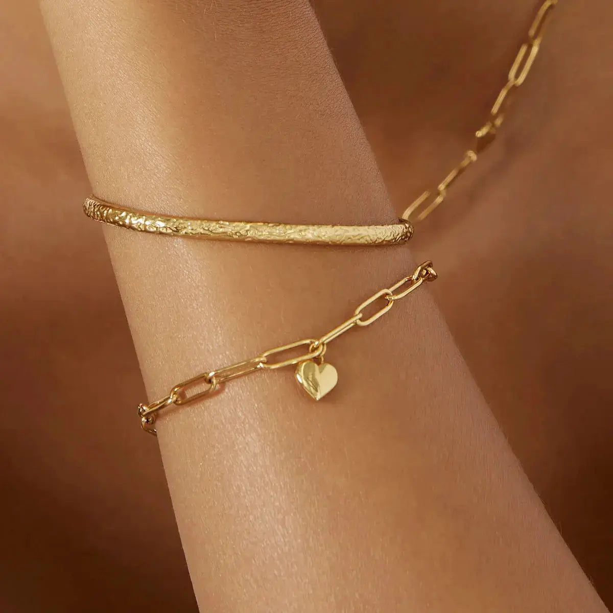 Stevie Cuff Bracelet in Gold Arms of Eve