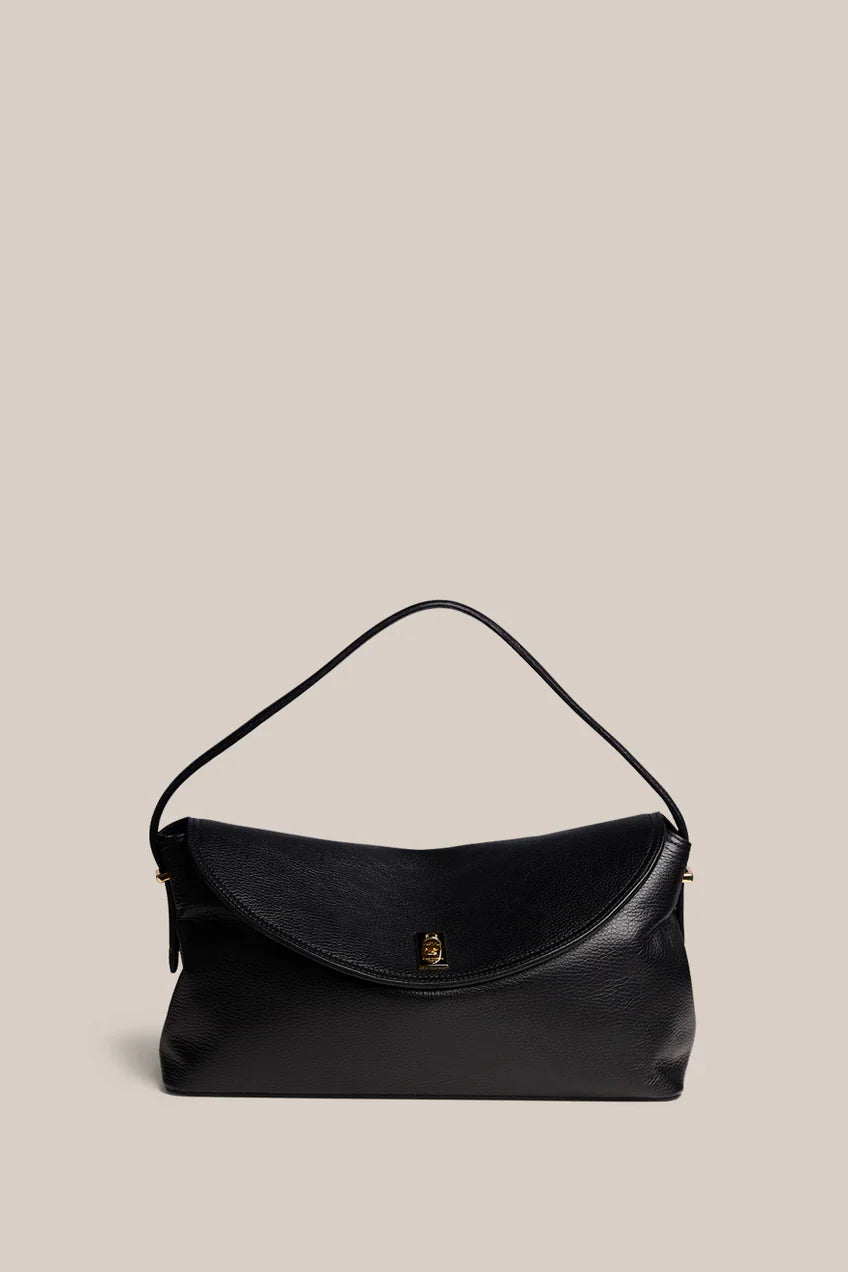 Sloane Large Black Leather Crossbody Vestirsi