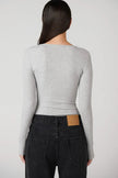 Lara Bodysuit in Grey Marle Bayse Brand