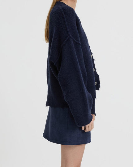 Pepa Cardigan in Navy Blanca