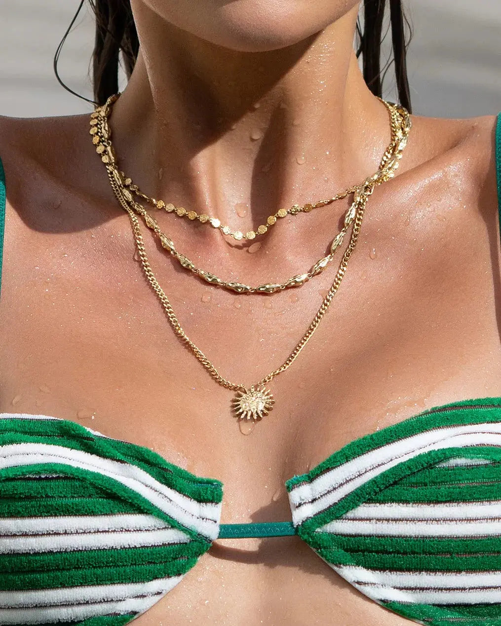 Atlas Necklace in Gold Arms of Eve