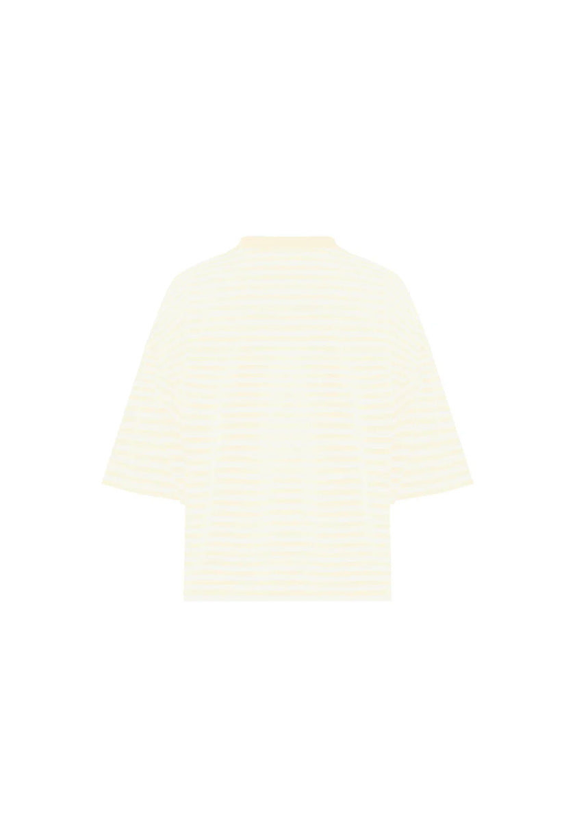 Bloom Short Sleeve Stripe in Lemontini Lioness