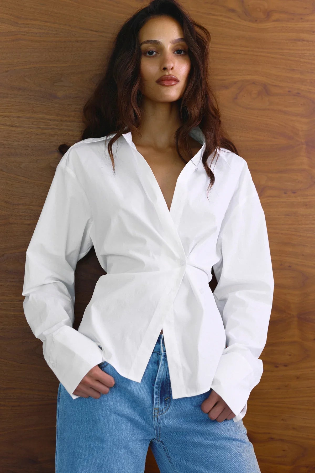 Tilda Shirt in White Bayse Brand