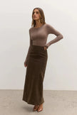 Shyla Skirt in Saddle Bayse Brand