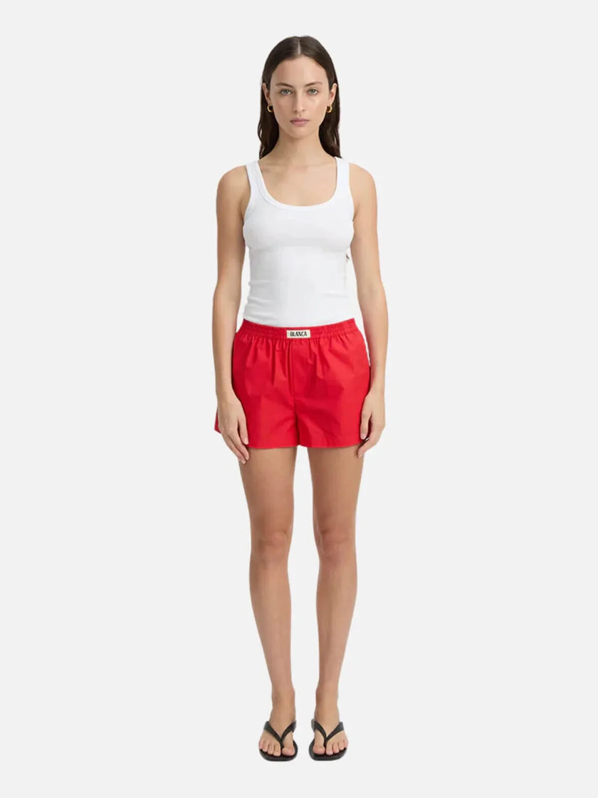 Rachel Short in Red Blanca