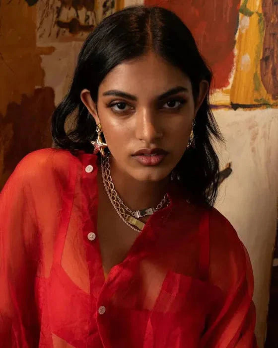 Portia Earrings Mountain and Moon