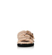 Panama Shearling Slide in Natural Alias Mae