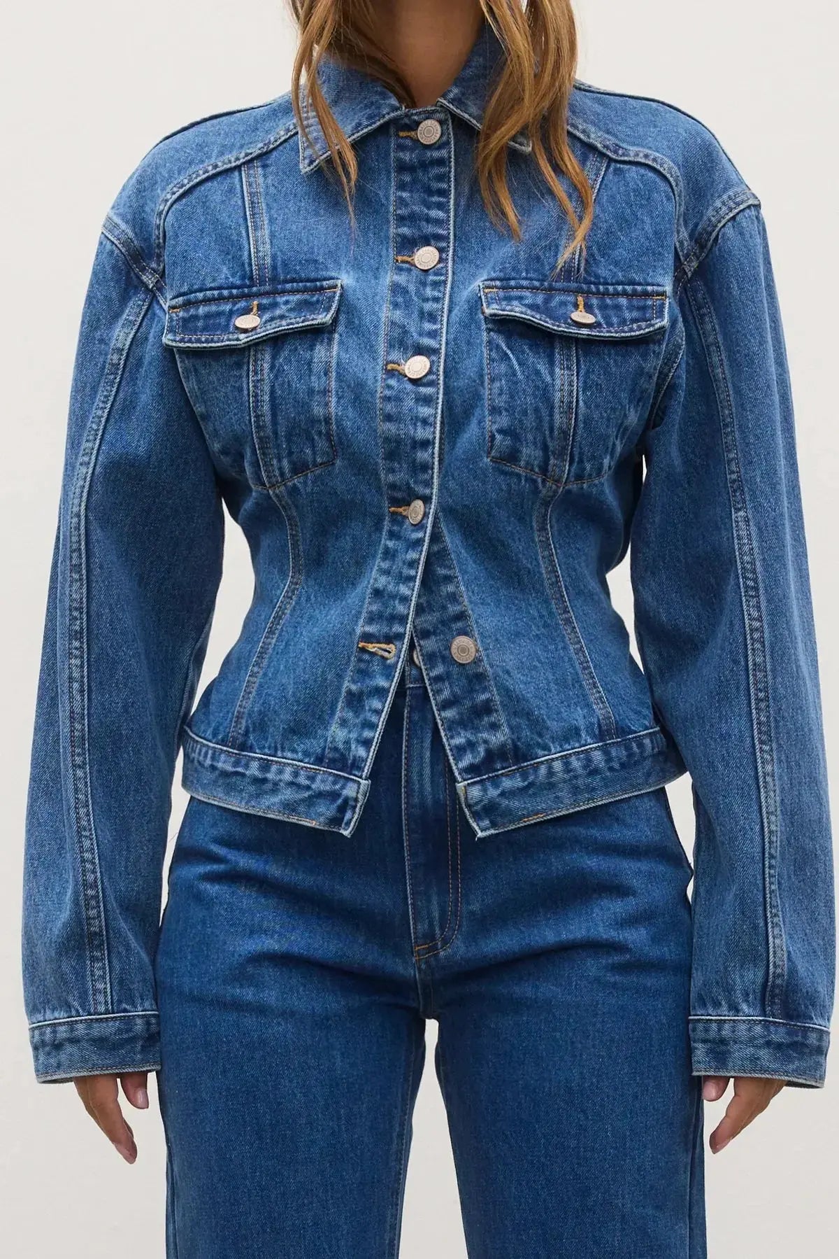 Violet Denim Jacket in Denver Blue Bayse Brand
