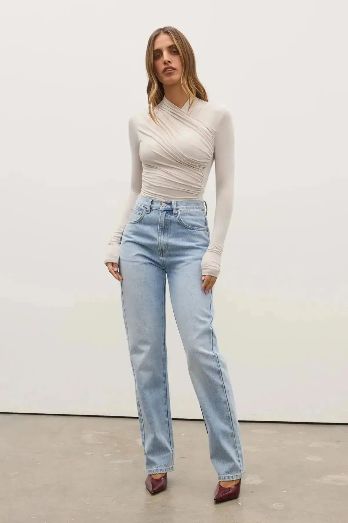 Amrita Bodysuit in Baby Bayse Brand