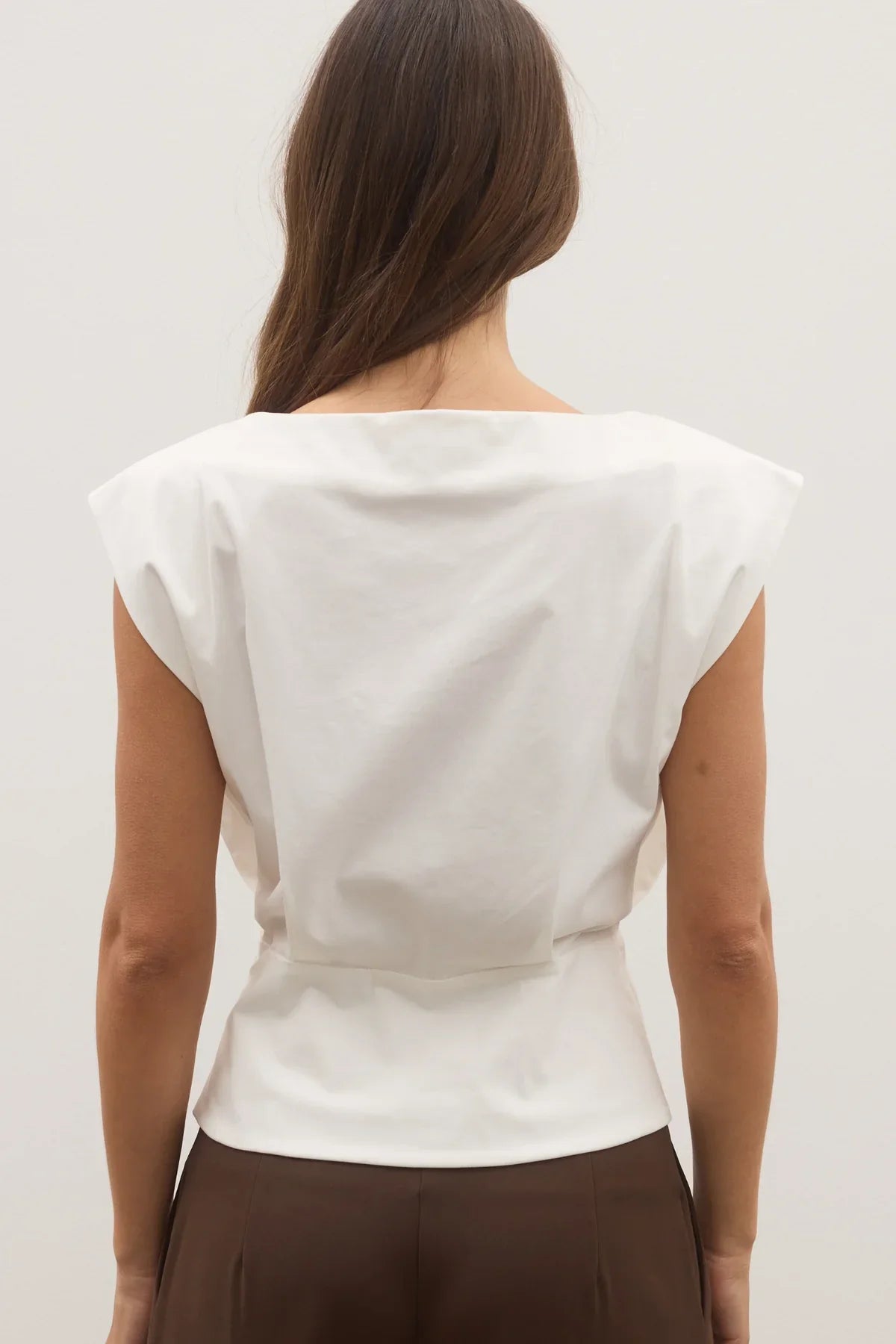 Shelley Top in White Bayse Brand