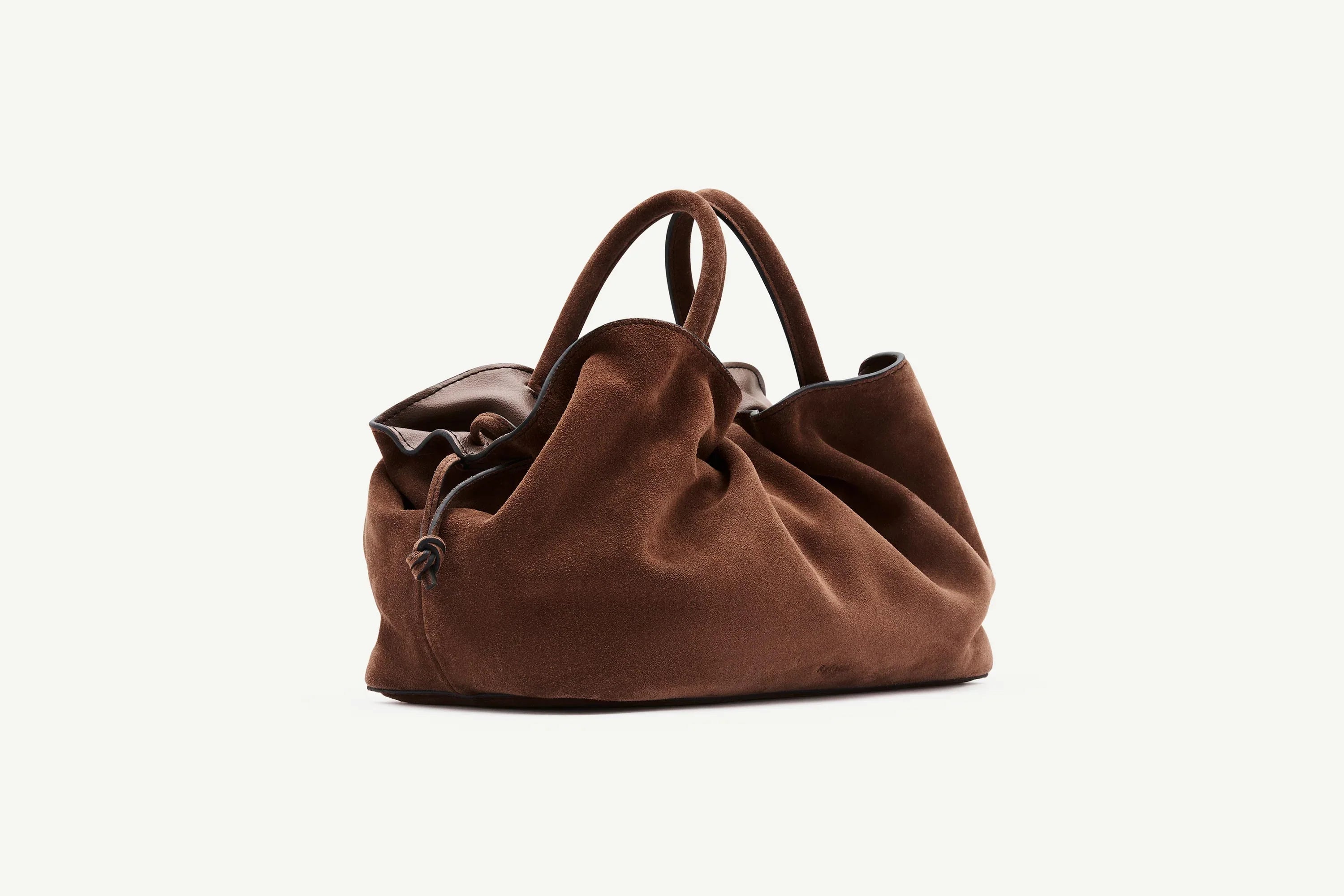 Brown Suede Mila Medium Tote Rylan