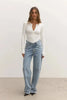 Lara Bodysuit in White Bayse Brand