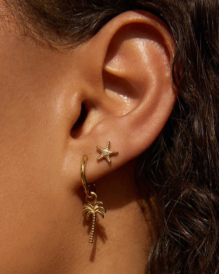 Palm Springs Earrings in Gold Arms of Eve