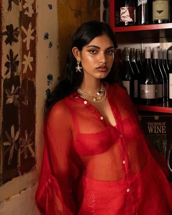 Portia Earrings Mountain and Moon