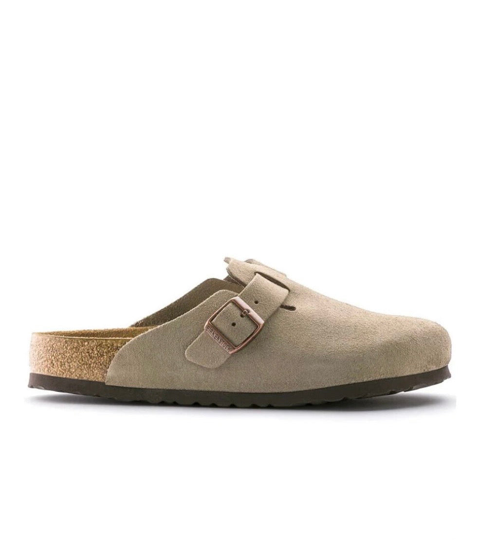 Boston SFB Taupe Suede Leather - Regular Fit Birkenstock