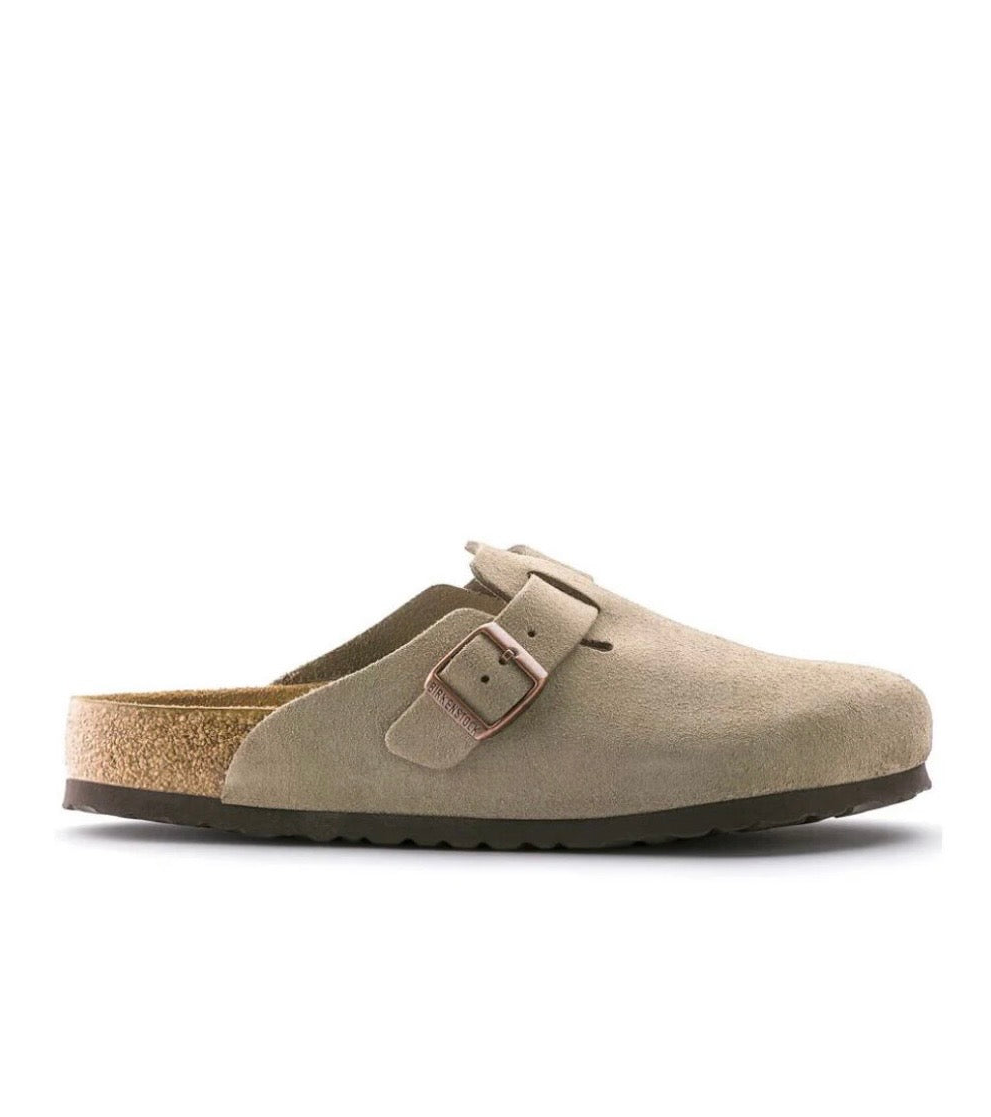 Boston SFB Taupe Suede Leather - Regular Fit Birkenstock