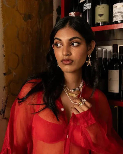 Portia Earrings Mountain and Moon