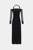 Sonnet Mesh Dress in Black Misha