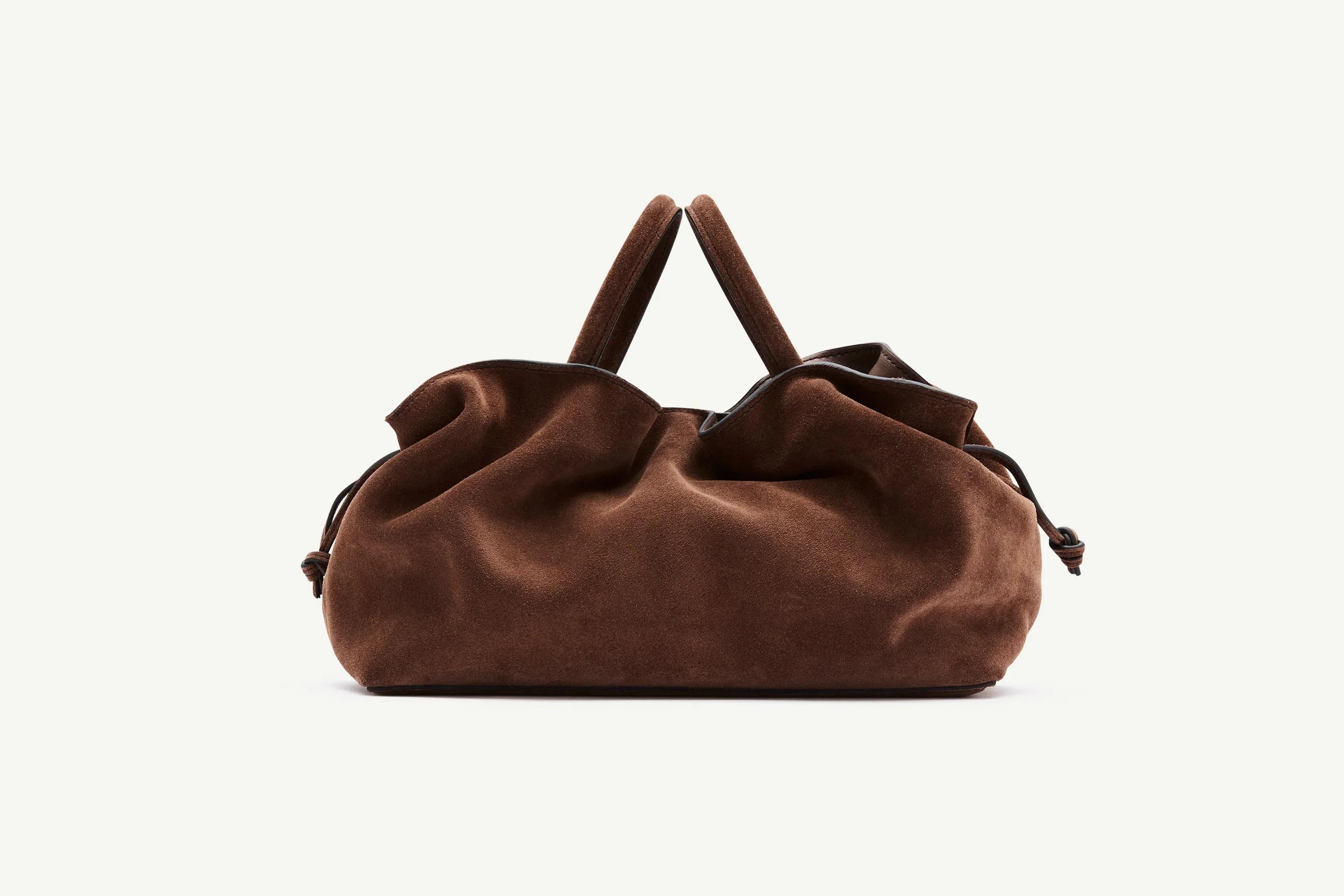 Brown Suede Mila Medium Tote Rylan