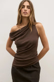 Monet Knit Top in Coffee Bayse Brand