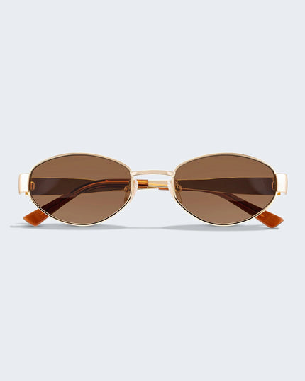 The Boston Sunglasses in Gold Luv Lou