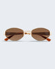 The Boston Sunglasses in Gold Luv Lou