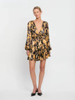 Kaia Tie Front Mini Dress Kivari