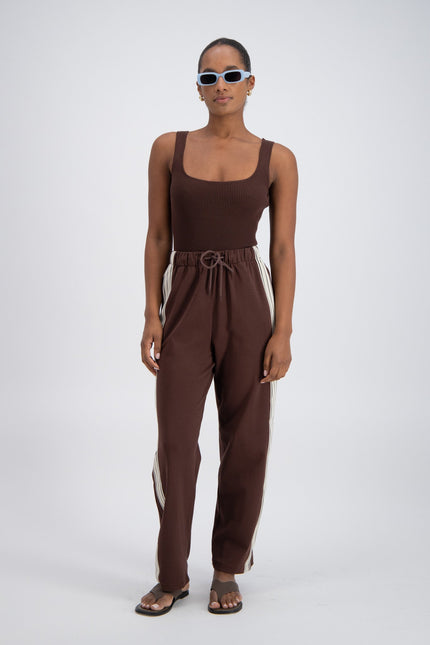 Panarea Trackpant in Brown Jasmine Alexa