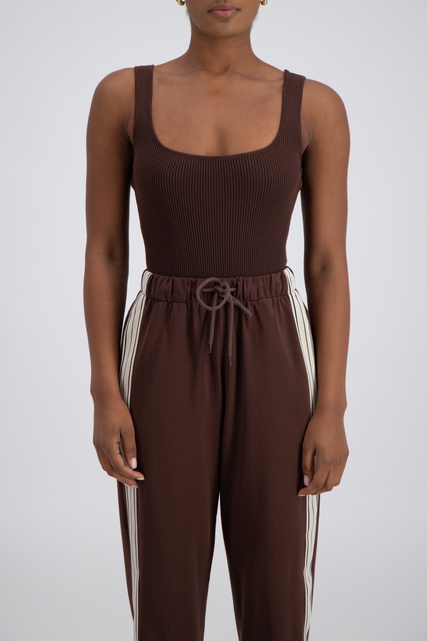 Panarea Trackpant in Brown Jasmine Alexa
